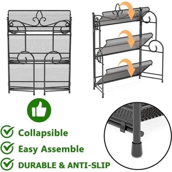 Bathroom Organizer Countertop 3 Tier Spice Rack Organizer, Counter Organization - Picture 6 of 7